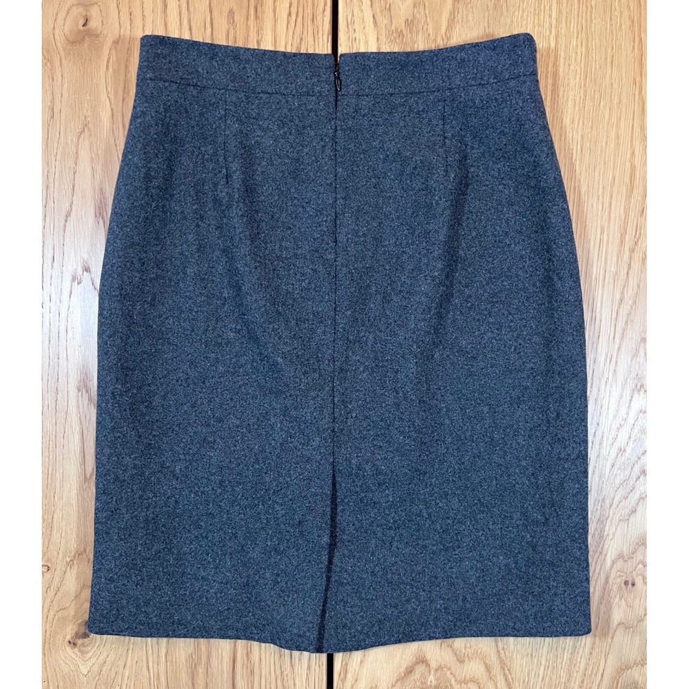 J.Crew The Pencil Skirt Women Size 2 Grey Wool Blend Professional Workwear - Picture 3 of 9